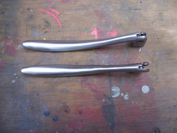 Levers after pitting removed
