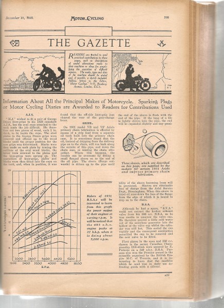 Ariel entries in Motor Cycling November 1930 to May 1931 (47).jpg