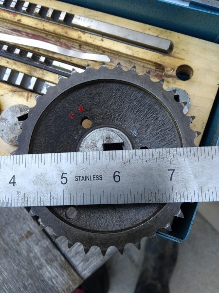 2 Cutting extra keyways to get valve timing correct