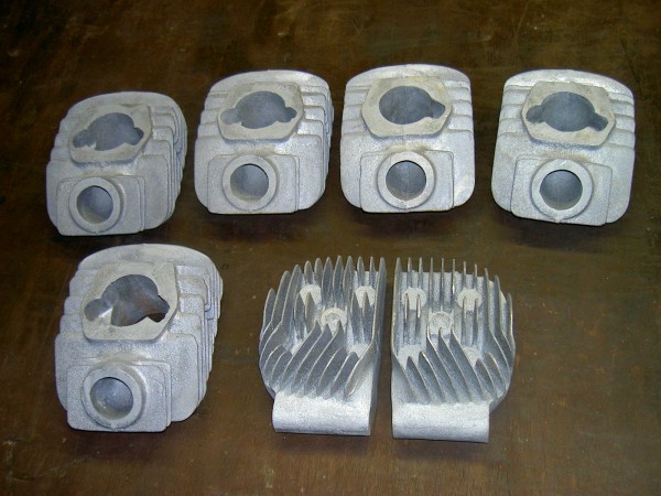 Alloy barrels and comp heads from foundry