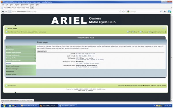 2. Click "Profile"