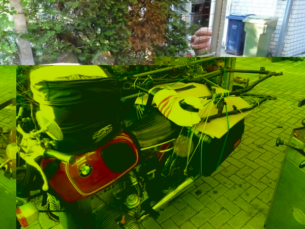 Most likely the highest speed ever reached by this WD frame, strapped to a R75/5